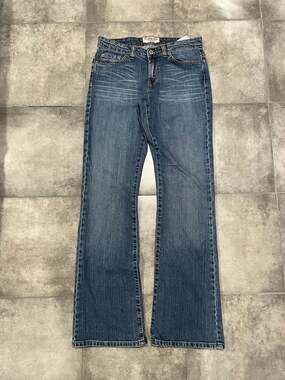 US Polo Assn. Jeans Womens Size 9/10 Denim Bootcut Stretch Button Flap Pockets